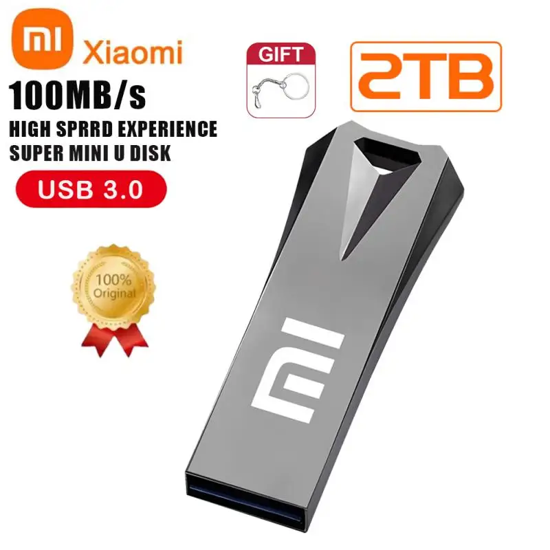 Металлический флэш-накопитель Xiaomi 2 ТБ USB 3 0 512 ГБ 256