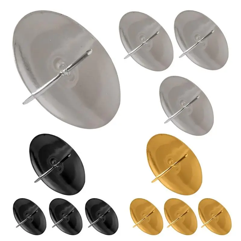 

Candle Holder 4pcs Pillar Candlestick Holder Plates With Thorn For Home Decor Candlesticks Living Room Modern Decoration Glass