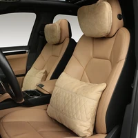 for mercedes benz maybach s class headrest ultra soft suede car seat rest cushion car neck pillow support high quality