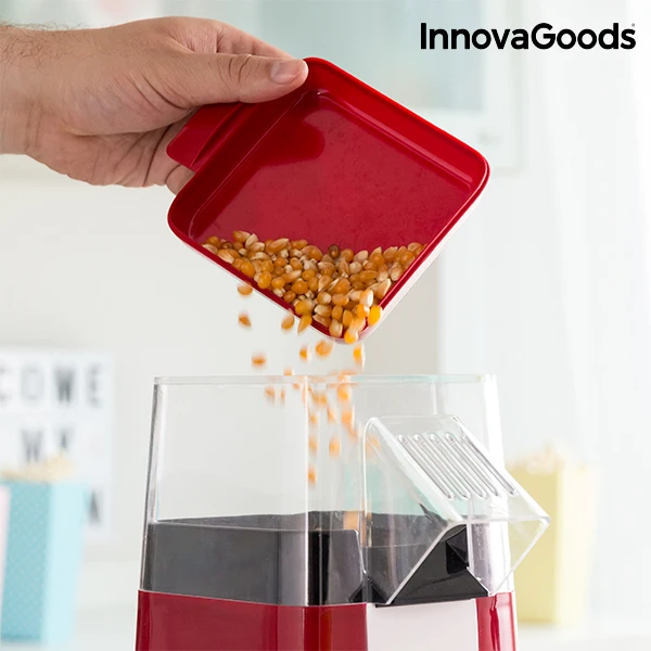 InnovaGoods машина для приготовления попкорна горячим воздухом 1200 Вт красная | Бытовая