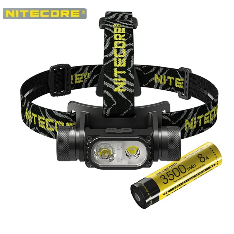 

NITECORE HC68 высокопроизводительный двойной луч источник светильник люмен электронный фокус налобный фонарь с 2000 люмен нарусветильник фонарь д...