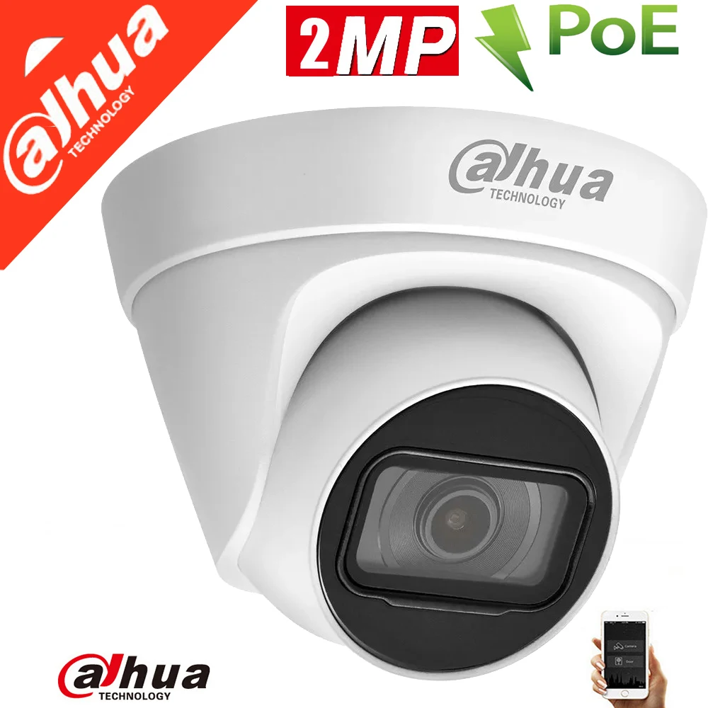 

Original Dahua IPC-HDW1230T1-S5 DH-IPC-HDW1230T1-S waterproof camera IP66 full HD 1080P Eyeball Netwok Dome IP camera