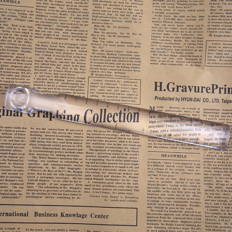 Акриловая лупа для чтения