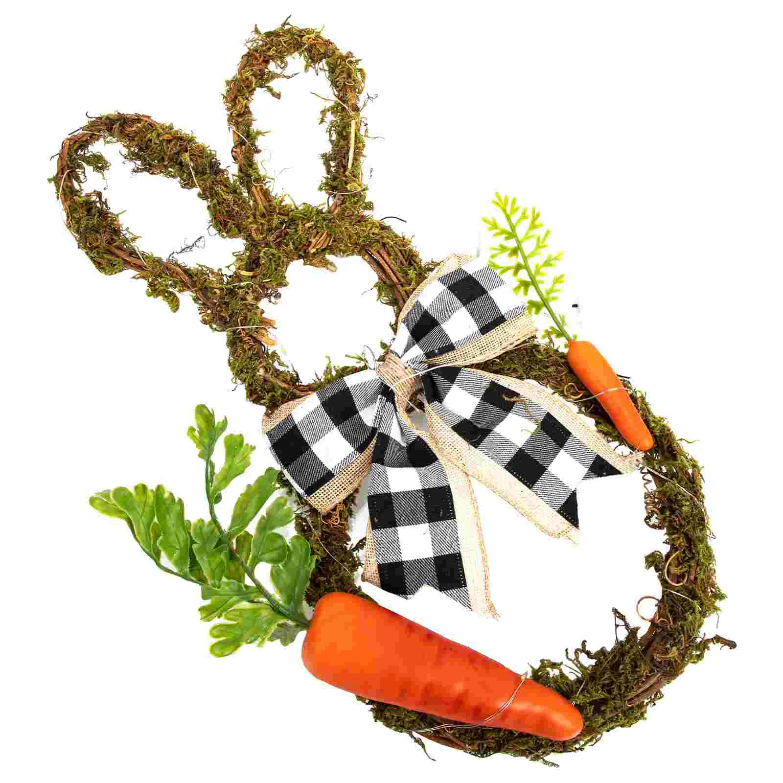 

Door Window Wreath Glowing Pendant Exquisite Easter Rabbit Wreath Hanging Decor