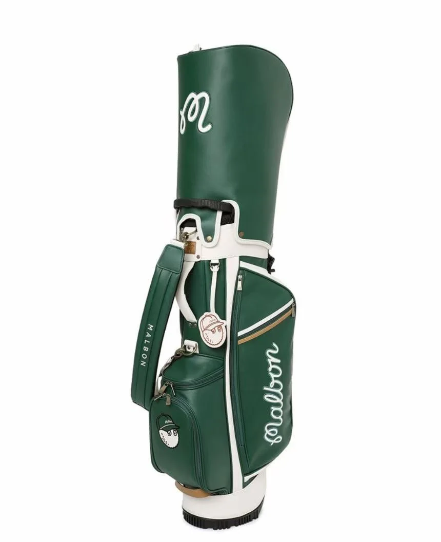 

22 New Golf Bag Bracket Bag Rainproof and Waterproof Golf Bag Club Bag 2 Caps M's MALBON BUCKET STAND BAG