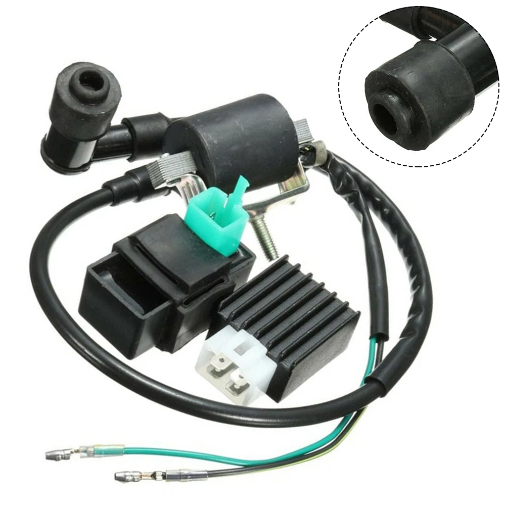 

Part Ignition Coil Black Rectifier Regulator Scooters 3Pcs Bike For 110cc 125cc 140cc For Motorcycle Ignition Coil