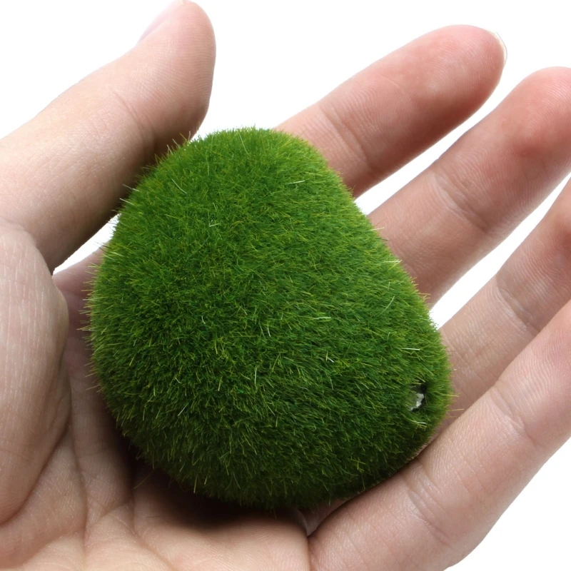 

D0JA DIY Marimo Moss Balls Artificial Grass Turf Mini Fairy Garden Micro Terrarium