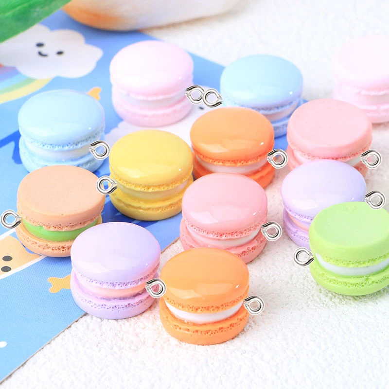 10 шт. глянцевые макароны для торта еды смолы подвески кабошон изготовление