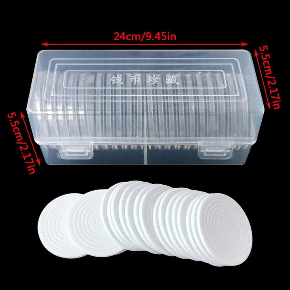 

Пластиковые капсулы для монет 20 шт.