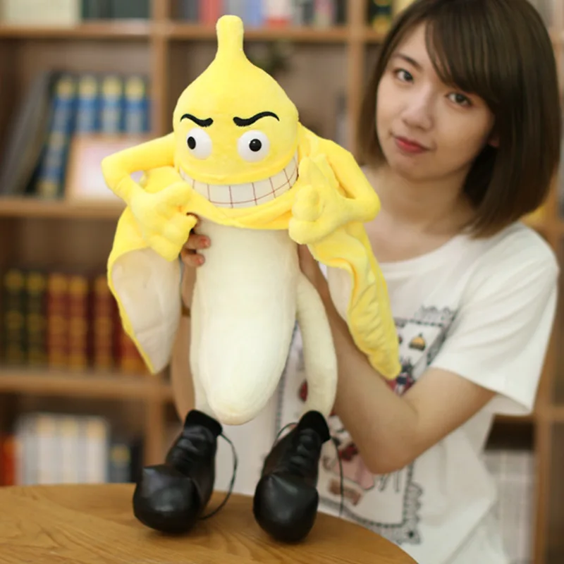 

Yellow Evil Banana Children Plush Stuffed Toy Birthday Gift