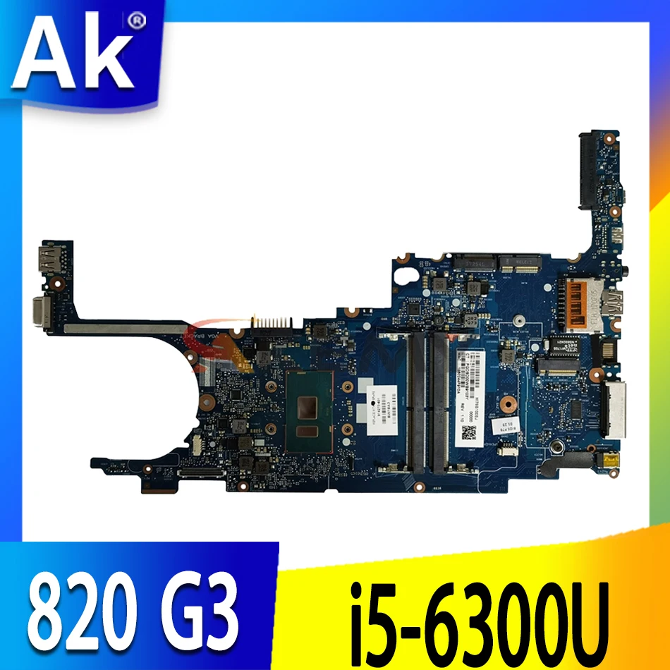 

For HP EliteBook 820 G3 Laptop Motherboard 831763-001 831763-601 6050A2892301-MB-A01 i5-6300U Full Tested