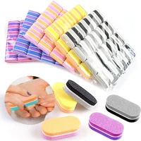 2050pcs double sided mini nail file blocks colorful sponge nail polish sanding buffer strips manicure sanding tools 4 5x2x1 2cm