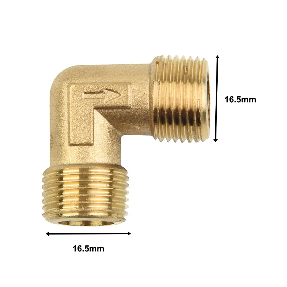 

Air Compressor Fittings Check Valve Elbow Coupler Brass Male Thread 16.5mm For Air Pipe Compressor Connector Tools Accessories