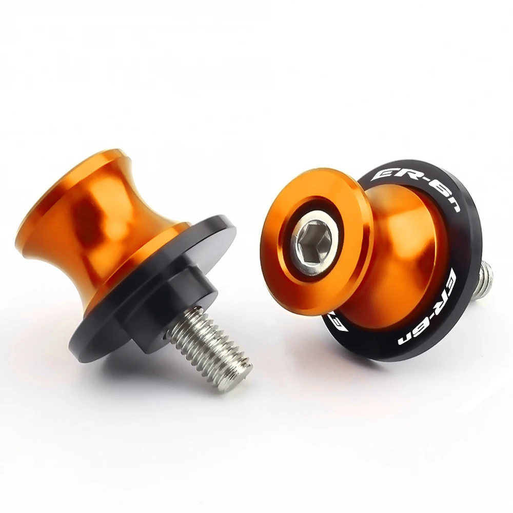 

Логотип для Kawasaki Er6n Er6f ER 6F 6N 2006-2017, алюминиевый слайдер с ЧПУ, винты-подставки, болт 10 мм, аксессуары для мотоциклов