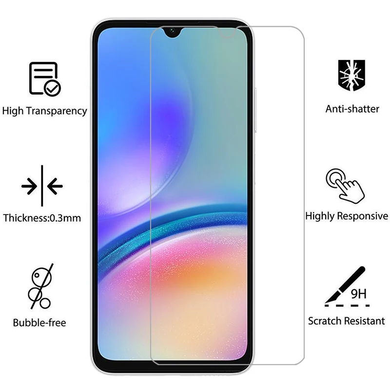 Чехол для samsung galaxy a05 a05s защитное покрытие из закаленного стекла samsunga05 galaxya05 a 05 s 05a