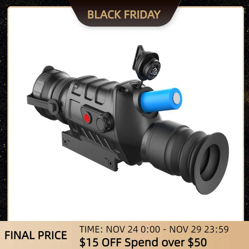 

35mm Monoculo Thermal vision Imaging Sight TS435 400*300 17Um Riflescope 3.3~13.2 Magnification for Hunting Outdoor rugged