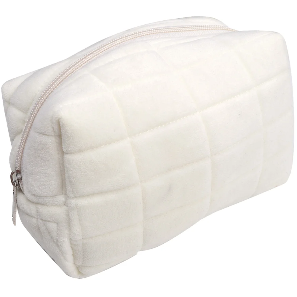 Сумка Белая косметичка для хранения дорожных принадлежностей Простые