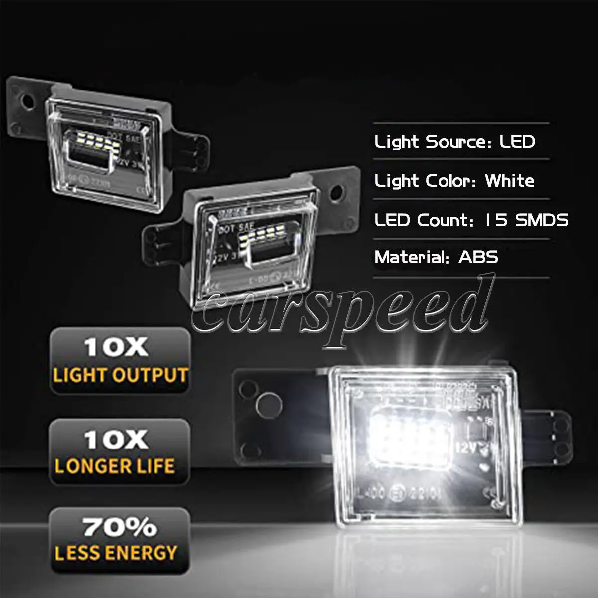 2 шт. лампы для номерного знака автомобиля 12 В 2014-2023 Chevy Silverado GMC Sierra 15-22 Колорадо