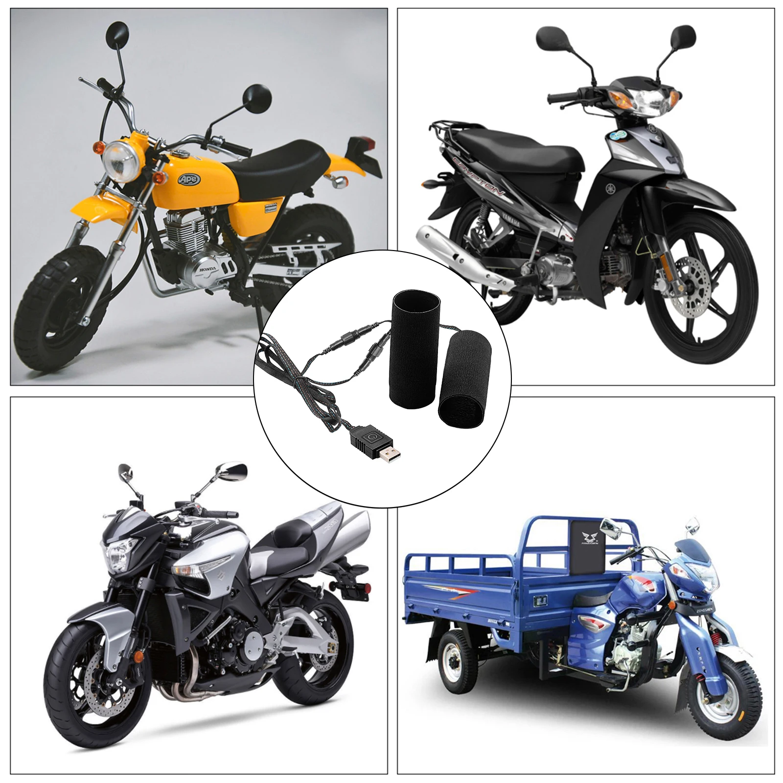 Нагревательные ручки для мотоцикла Extractme 5 В Usb 6 зубчатых нагревателей Kymco