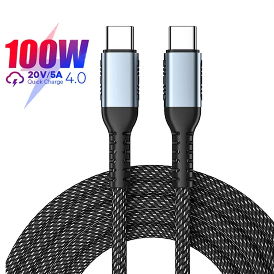 

USb-кабель зарядный с Type-c на Type-c, 100 Вт, 5 А, 1 м