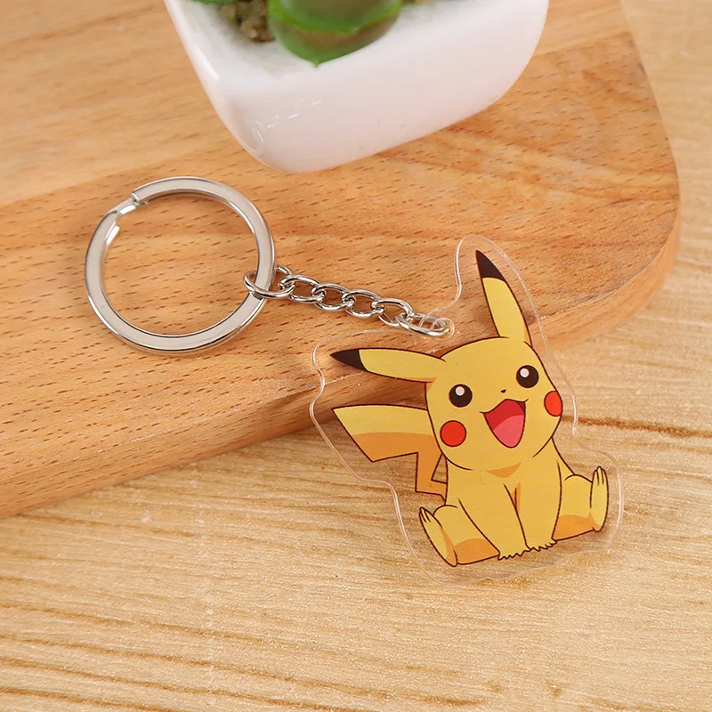 

Bandai Genuine Anime Pokemon Action Figure Pikachu Charmander Keychain Pokemon Figures Model Bag Decorations Dolls Kids Gift