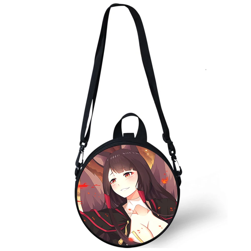 Azur Lane Cute cartoon Girl Child kindergarten Bag Print Crossbody Shoulder Bags For School Women Mini Round Bagpacks Rugtas Bag