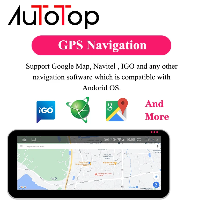 Автомагнитола AUTOTOP мультимедийный плеер на Android 12 с GPS Wi-Fi 4G для BMW E90 E91 E92 E93