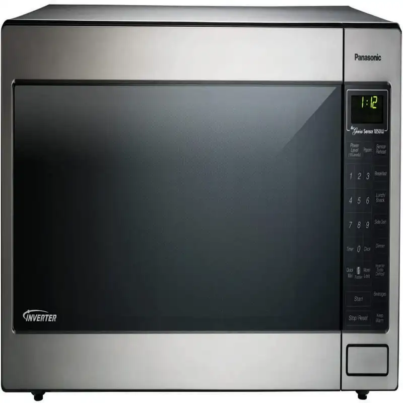 

2.2 cu.ft Inverter Countertop Microwave Oven 1250Watt Power with Genius Sensor Cooking, Stainless Steel Cleaning products for ho