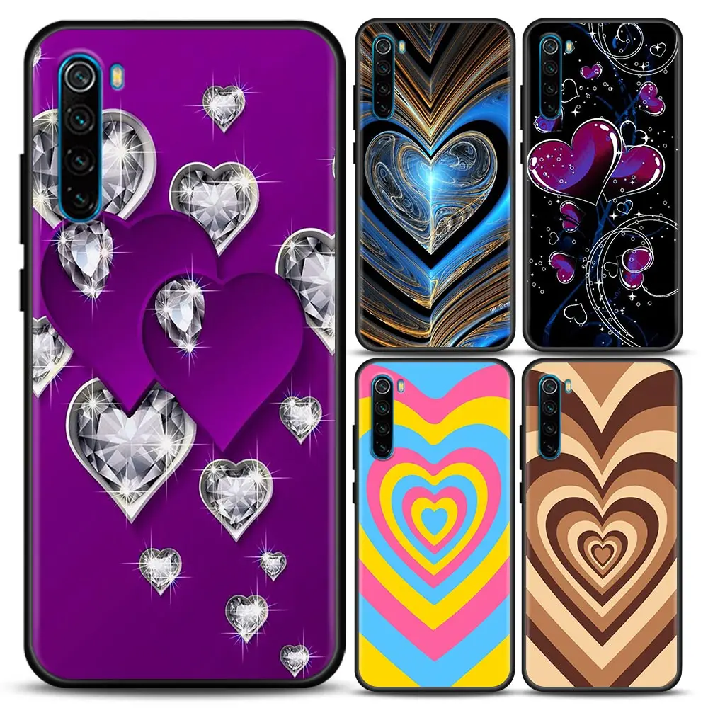 

Heart Circle Phone Case for Redmi 6 6A 7 7A Note 7 Note 8 A 8T Note 9 S Pro 4G T Soft Silicone
