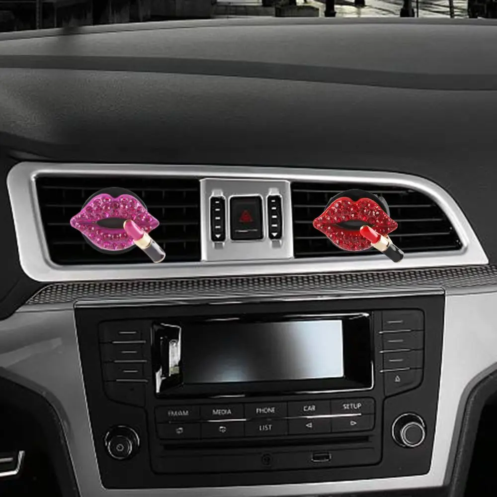 

Interior Accessories Sexy Aromatherapy Car-styling Red Lip Vent Fragrant Diffuser Perfume Clip Car Air Freshener