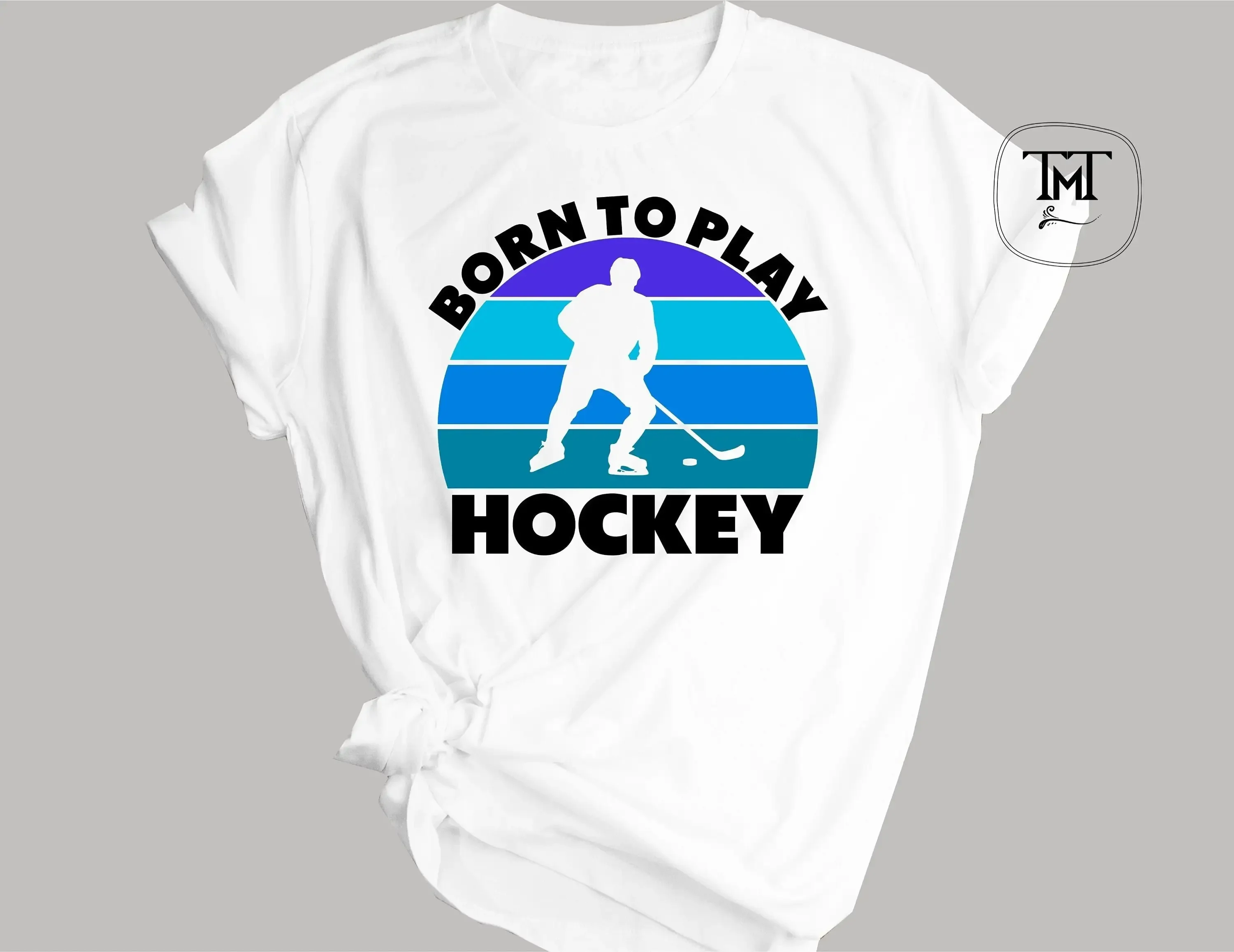 Hockey T Shirt Born To Play S Ice Sport For Athlete Fan Lover