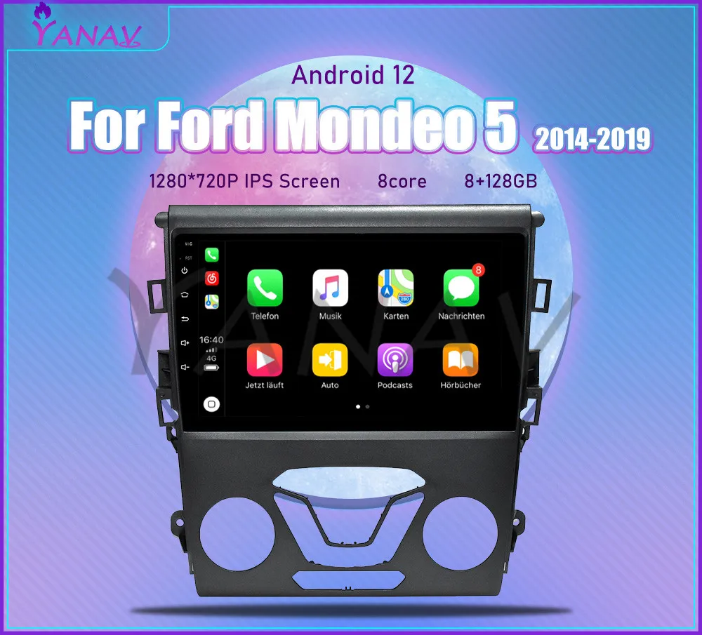 

Автомагнитола на Android 11 для Ford Mondeo 5 Fusion 2012-2014, радио, стереоприемник, мультимедийный плеер, GPS-навигация, 4G, Sim, Carplay