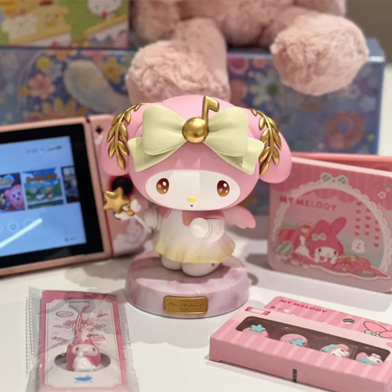 Фигурка Sanrio Kuromi Doll My Melody серия фигурок мультяшное аниме украшение в стиле Leshen