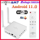 ТВ-приставка UGOOS AM7 на Android 11, Amlogic S905X4 DDR4, 4 + 32 Гб, поддержка AV1 CEC HDR WiFi6 2021 M BT5.0 4K