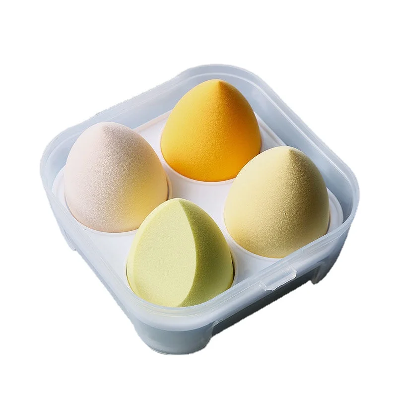 

Косметическая косметическая губка для макияжа с футляром для хранения, губка для пудры, косметические инструменты, женские аксессуары для ...