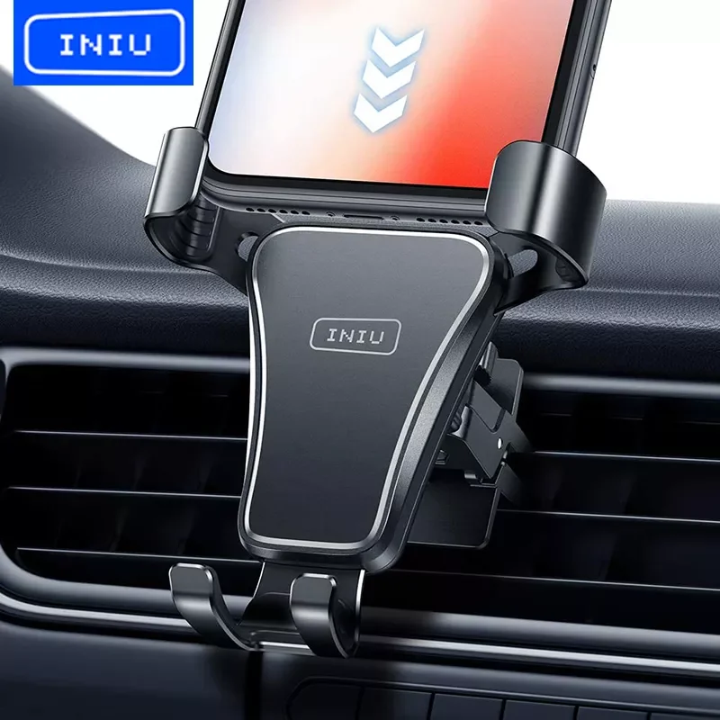 

INIU Gravity Car Holder For Phone Air Vent Mount Mobile Stand GPS Support For iPhone 13 12 11 Pro Max Huawei Xiaomi Samsung S21