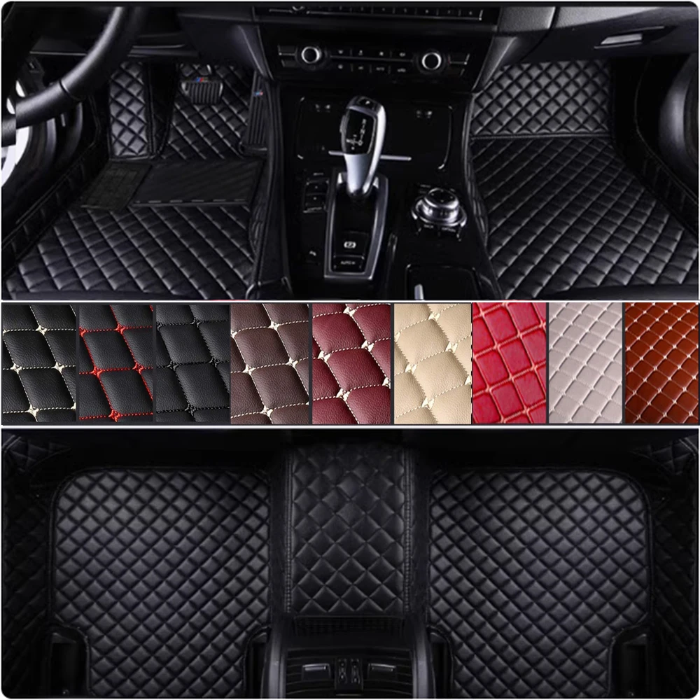 Фото Автомобильные коврики на заказ для Infiniti QX70 2013-2022 годов, автомобильные ковры, аксессуары для ног, водонепроницаемые кожаные напольные покрытия №1