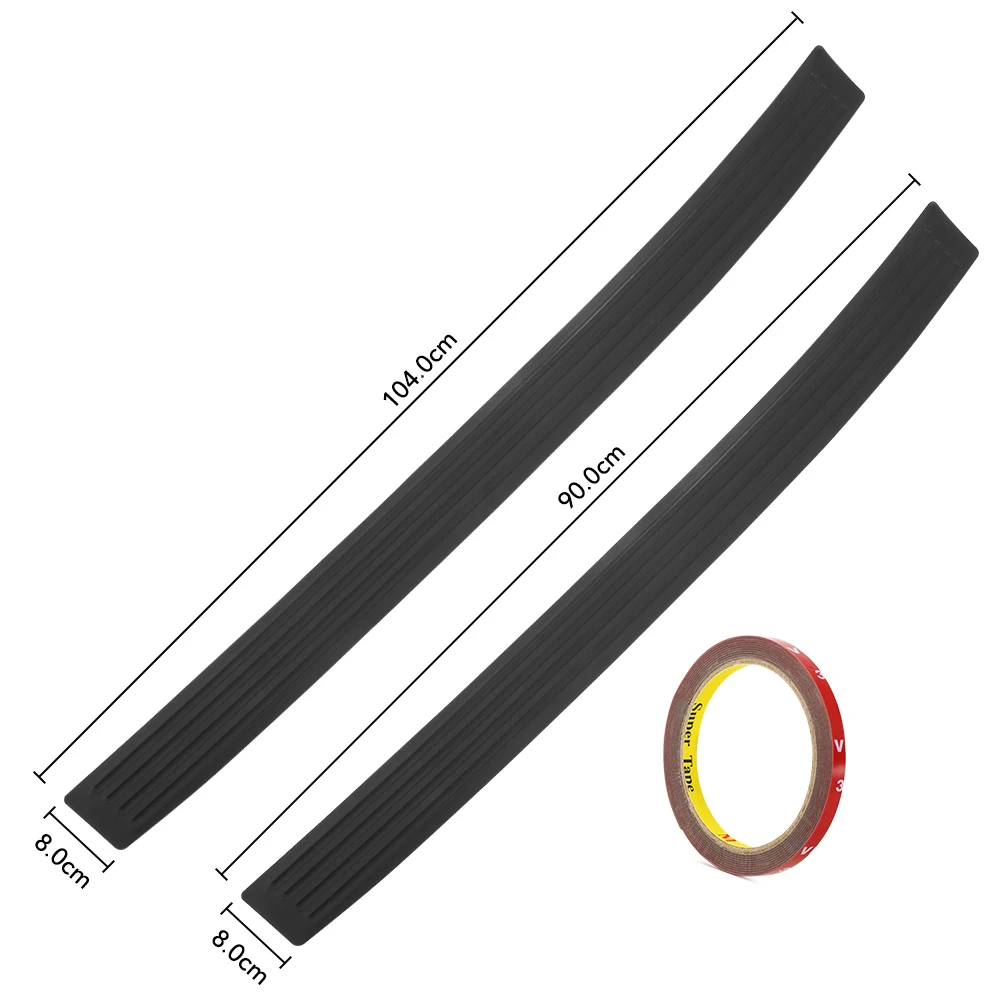 Для двери багажника автомобиля защитная пластина для заднего бампера Резиновая