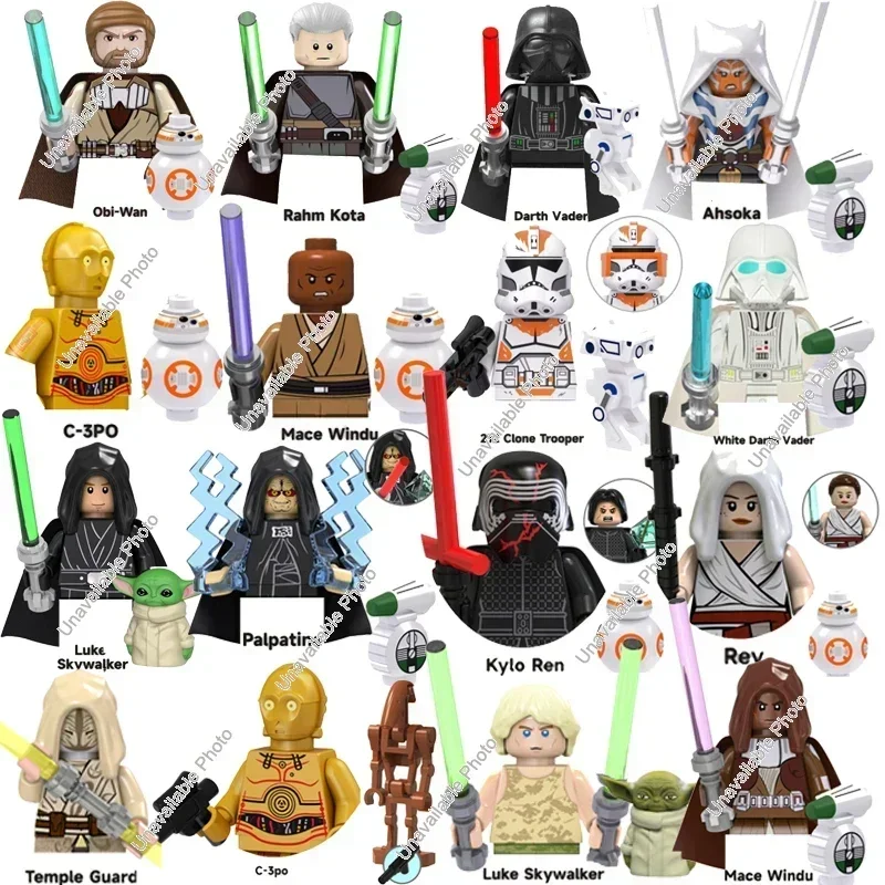 Горячие игрушки Звездные войны Мандалорский Оби-Ван Рахма Кота Рекс Кёло Рен Люк