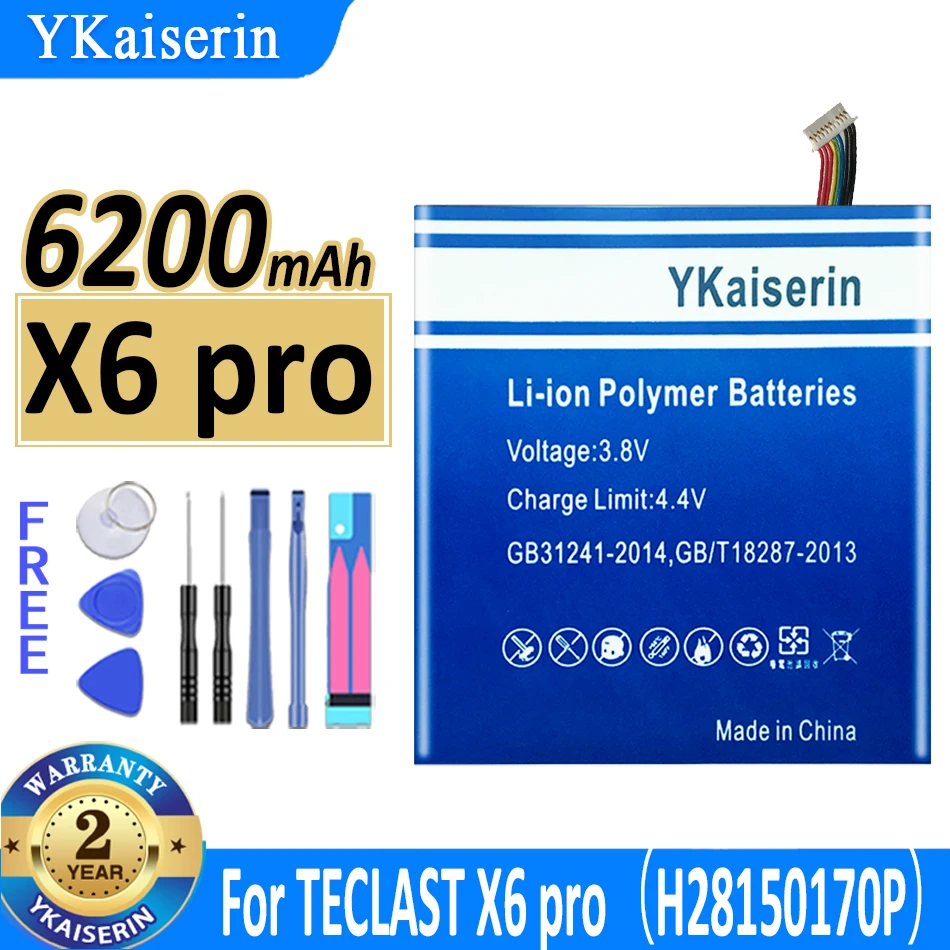 YKaiserin X6 Pro (H28150170P Ver) (28168148 Ver 10 PIN 7 Lines ) Battery for TECLAST X6 Pro X6pro H28150170P/281681480 Battery