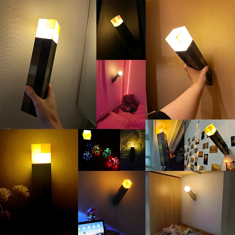 11.5 Inch Brownstone Torch For Living Room Home Party Decor Usb Rechargeable Night Light Decoration Led Lamp | Освещение