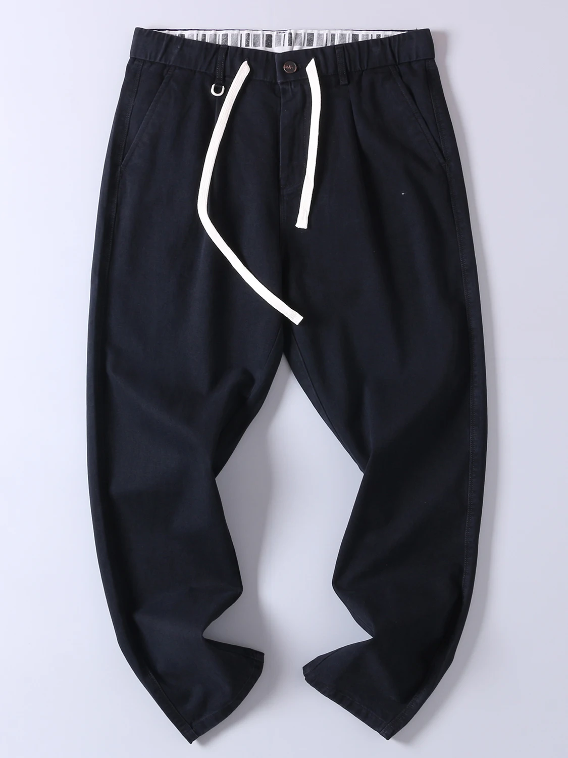 Весенние и осенние повседневные деловые брюки из стираного хлопка в стиле ретро