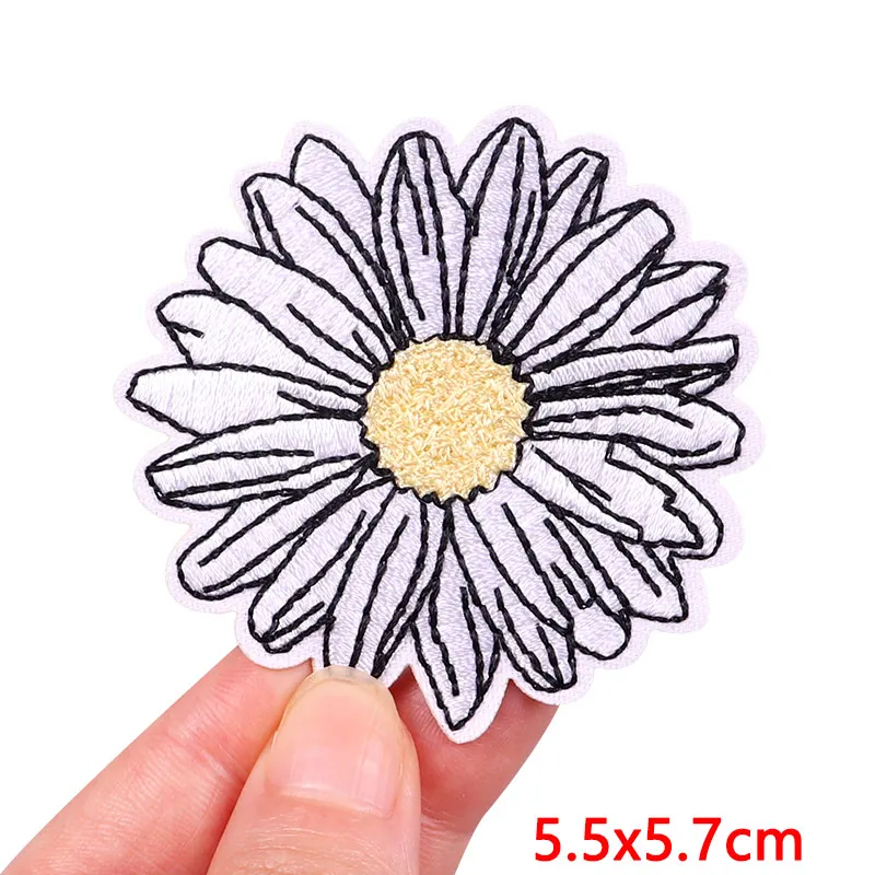 Патчи с цветами/автомобилем патчи вышивкой для утюга термоклейкие одежды куртки