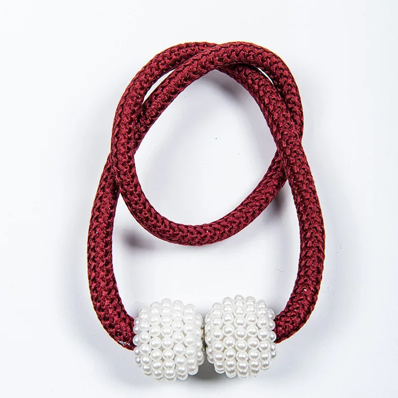 

Магнитные зажимы для штор MOONBIFFY серого цвета из полиэстера