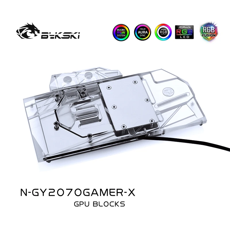 

Блок водяного охлаждения Bykski для видеокарты VGA GALAX GeForce RTX2070