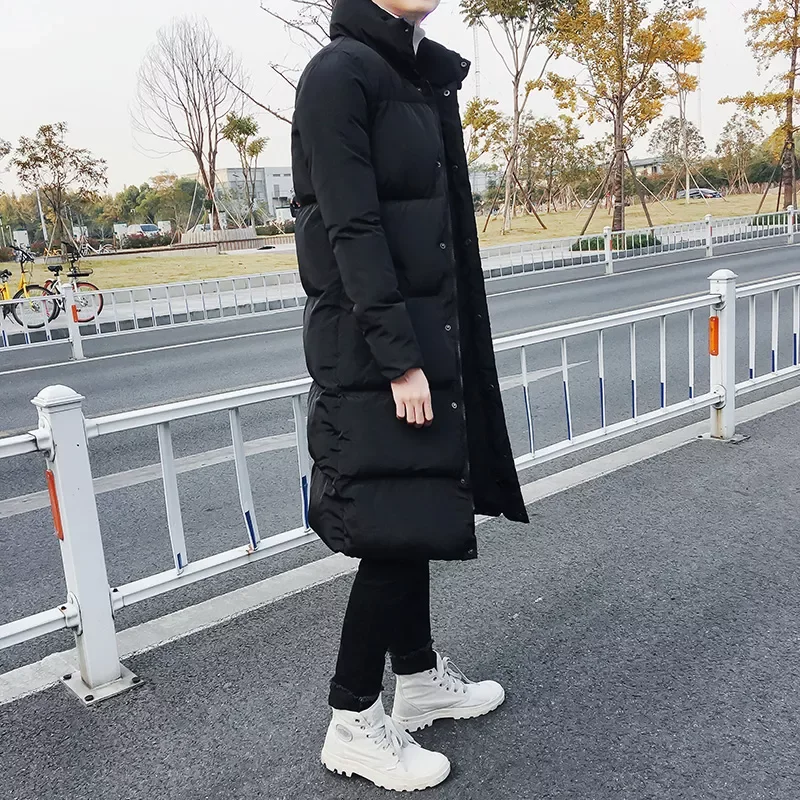 Long Down Jackets For Men Casual Winter Coats High Quality Fashion Pike Jackets Men Thicker Windbreaker Jackets And Coats