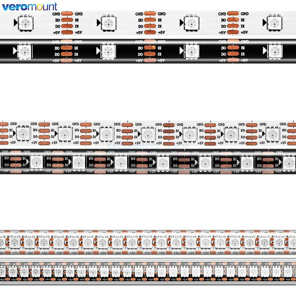 1 м 5 DC5V WS2813 5050 RGB светодиодная лента В 30/60/144 светодиодов/м WS2812B Обновленная