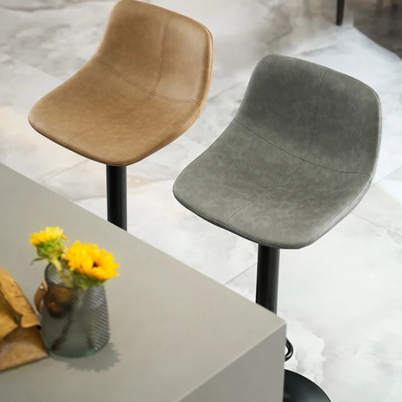 Барная модель 2-современных поворотных барных стульев регулируемый по высоте