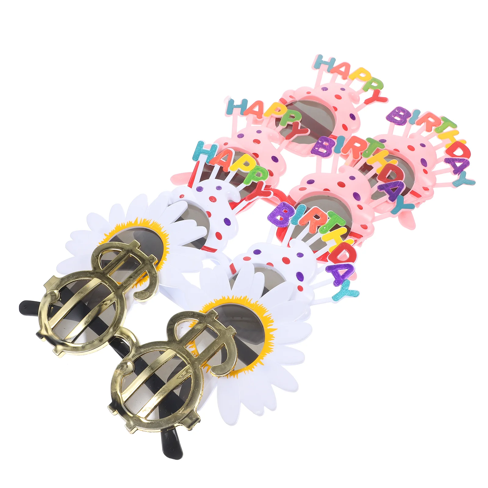

Birthday Party Glasses Sunglasses Props Eyeglasses Kids Funny Photo Supplies Sunflower Decorations Booth Favors Selfie Happy Eye