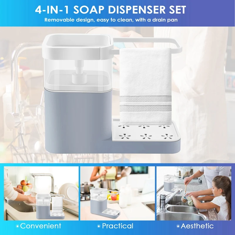 JFBL горячий дозатор жидкости держатель губки вешалка для полотенец чаша мытья